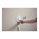 hansgrohe Brausehalter Porter Fine fest. Haltep., aus Metall, mattweiß