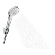 hansgrohe Brausehalter-Set Croma Sel. S Vario 1250mm Brauseschlauch, weiß/chrom-3