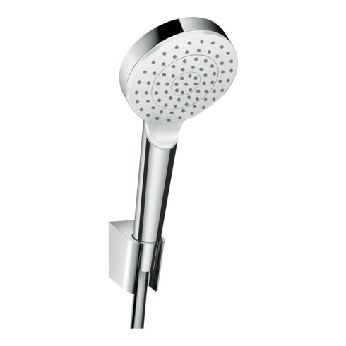 hansgrohe Brausehalter-Set Crometta EcoSmart 1250mm Schlauch, 9 l/min, weiß/chrom