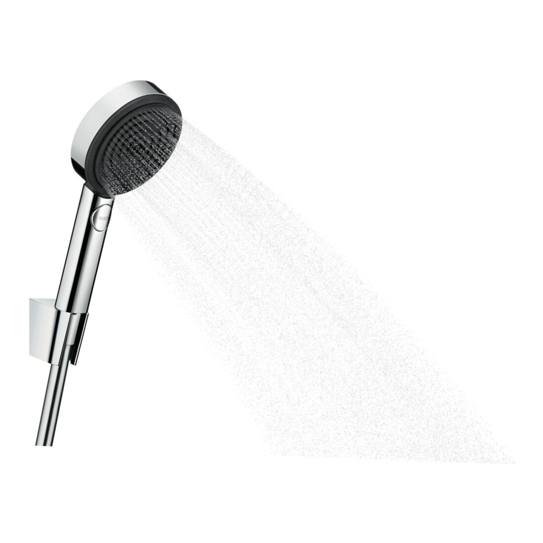 hansgrohe Brausehalter-Set Pulsify Sel. S 105 1250mm Schlauch, chrom, Relaxation, 3jet