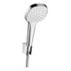 hansgrohe Brausehalterset Croma Select E 1600mm Brauseschlauch, 1jet, weiß/chrom