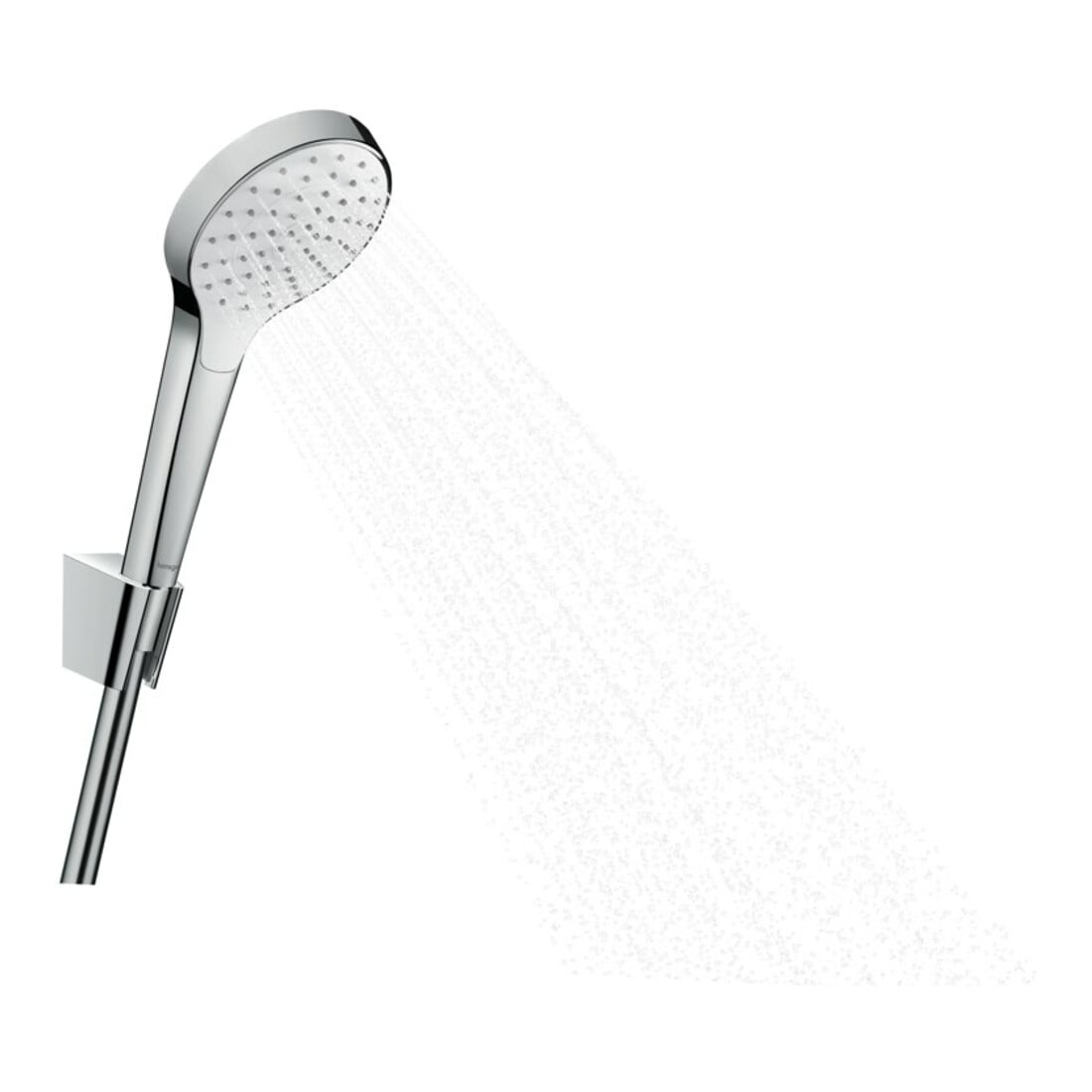 hansgrohe Brausehalterset Croma Select S 1250mm Brauseschlauch, 1jet, weiß/chrom