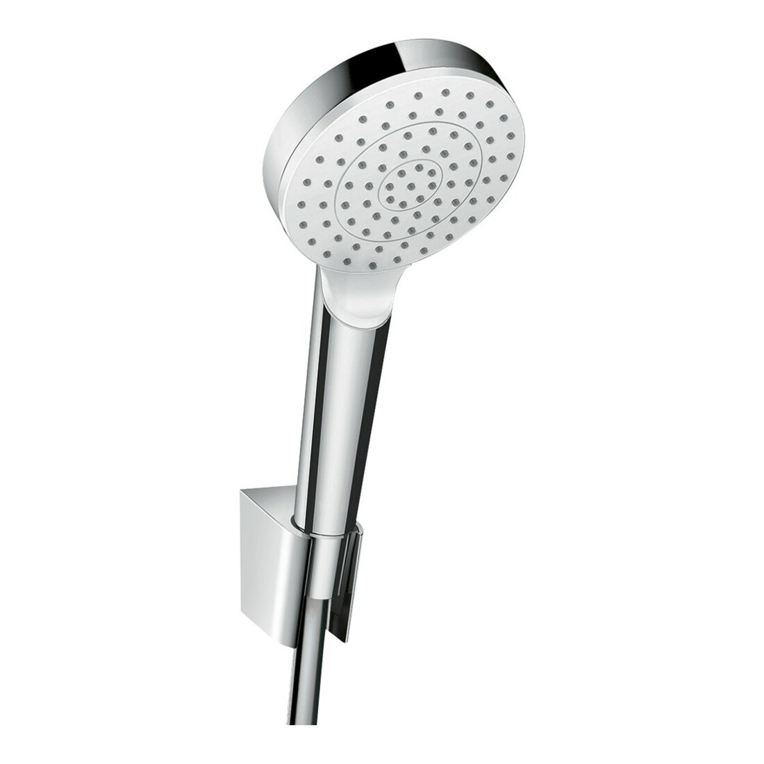 hansgrohe Brausehalterset Crometta 1250mm Brauseschlauch, weiß/chrom