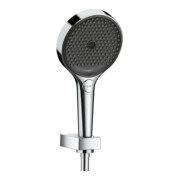 hansgrohe Brausehalterset Rainfinity 130 130mm Kopf, 3jet, 1600mm Schlauch, chrom
