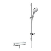 hansgrohe Brausekombi SELECT RAINDANCE Brausestange Unica'S Puro Set 900 mm weiß/chrom