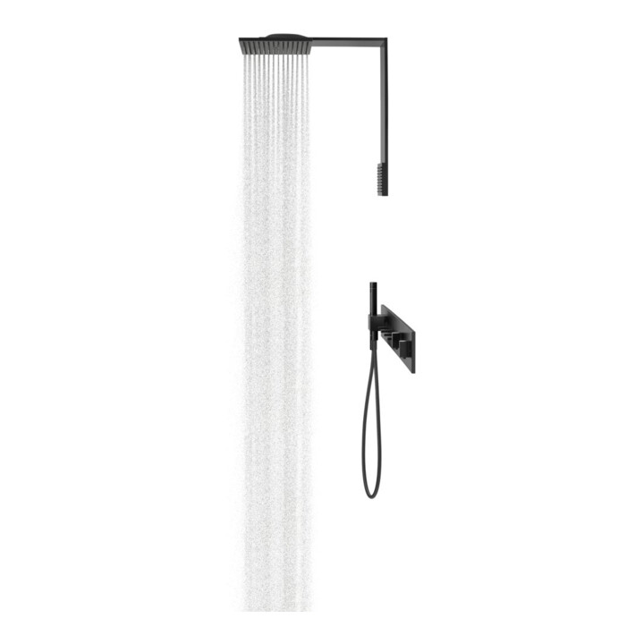 hansgrohe Brausenmodul ShowerComposition 250x250mm, Wd, 2jet, m S.brause, matt-sw