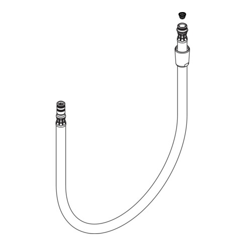 hansgrohe Brauseschlauch Axor Starck X Allegra für Spültischmischer chrom