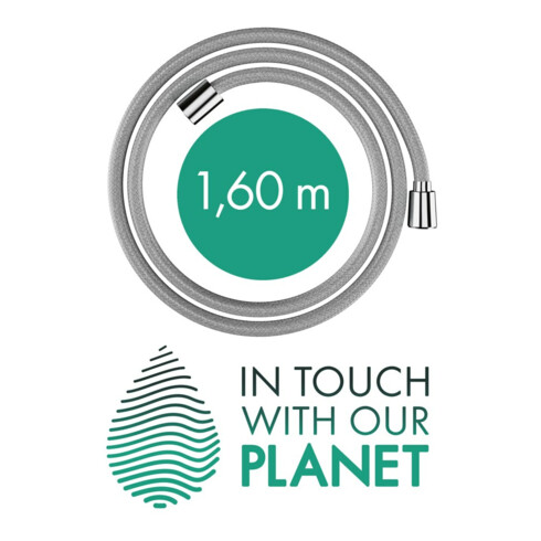 hansgrohe Brauseschlauch Designflex 1600mm, chrom