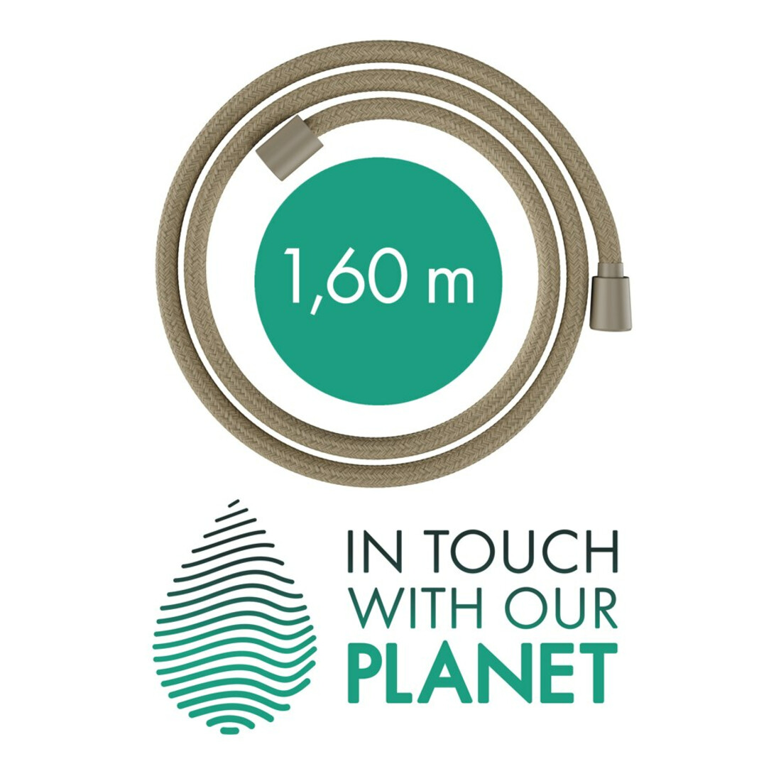 hansgrohe Brauseschlauch Designflex Planet EDI Sand recycelt, 1600mm