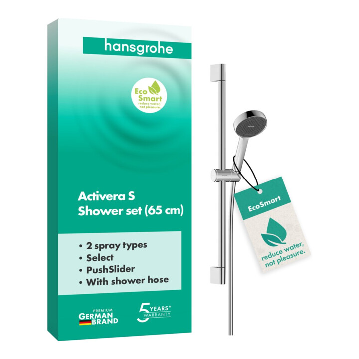 hansgrohe Brauseset ACT Select S 2jet Eco 7,2 l/m Bohrabst. 625mm ch