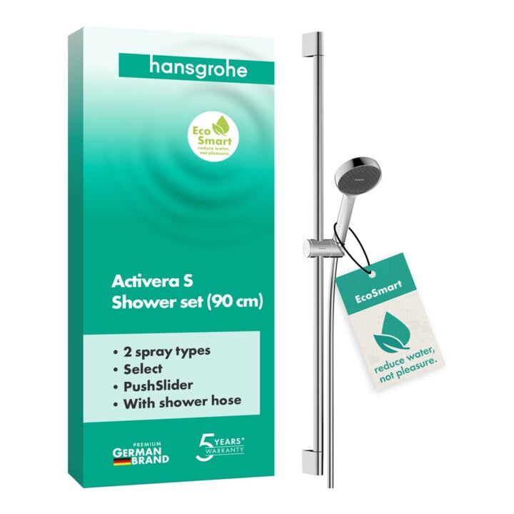 hansgrohe Brauseset ACT Select S 2jet Eco 7,2 l/m Bohrabst. 915mm ch