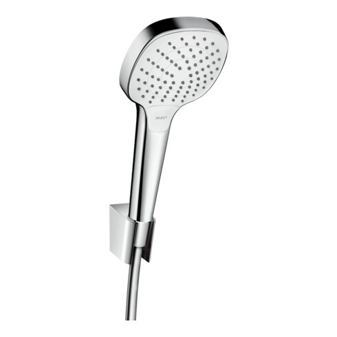 hansgrohe Brausehalter-Set Croma Sel. E Vario 1600mm Brauseschlauch, weiß/chrom