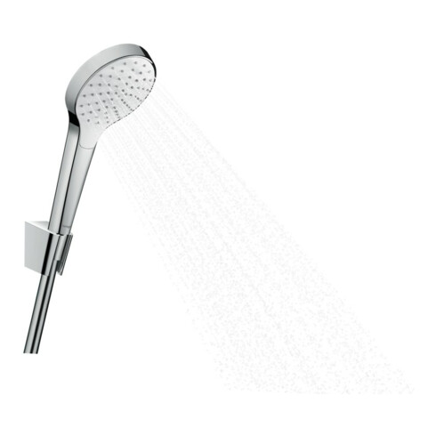 hansgrohe Brausehalterset Croma Select S 1250mm Brauseschlauch, 1jet, weiß/chrom