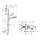 hansgrohe Brauseset CROMETTA 100 VARIO Brausestange 900 mm weiß/chrom-3