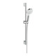 hansgrohe Brause-Set Crometta 669mm Brausestange, weiß/chrom-1