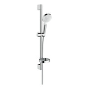 hansgrohe Brause-Set Crometta 669mm Brausestange, weiß/chrom