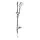 hansgrohe Brause-Set Raindance Select E 120 718mm Brausestange, weiß/chrom, 3jet-3