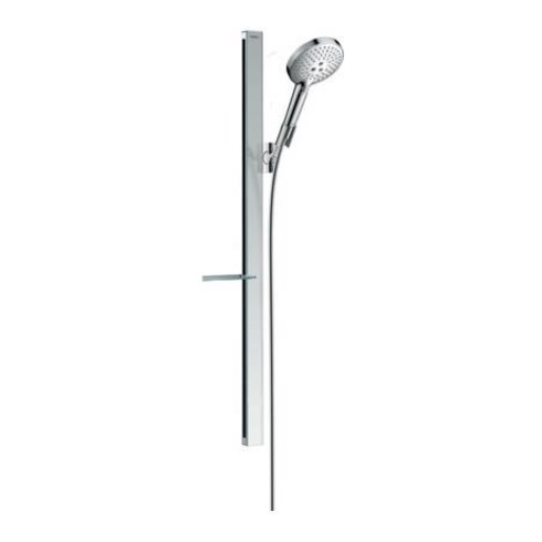 hansgrohe Brauseset Select S 120 3jet/Unica´ E RAINDANCE 125 mm, Brausestange 90 cm chrom 16 l/min