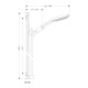 hansgrohe Brauseset SELECT S 150 3jet RAINDANCE Brausestange Unica 900 mm weiß/chrom