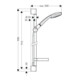 hansgrohe Brauseset VARIO CROMA 100 Brausestange Unica´C 900 mm chrom-4