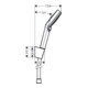 hansgrohe Brauseset VARIO CROMETTA Porter Set 1250 mm weiß/chrom-5