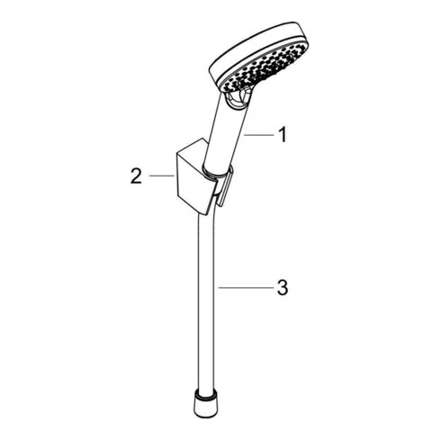 hansgrohe Brauseset VARIO CROMETTA Porter Set 1600 mm weiß/chrom