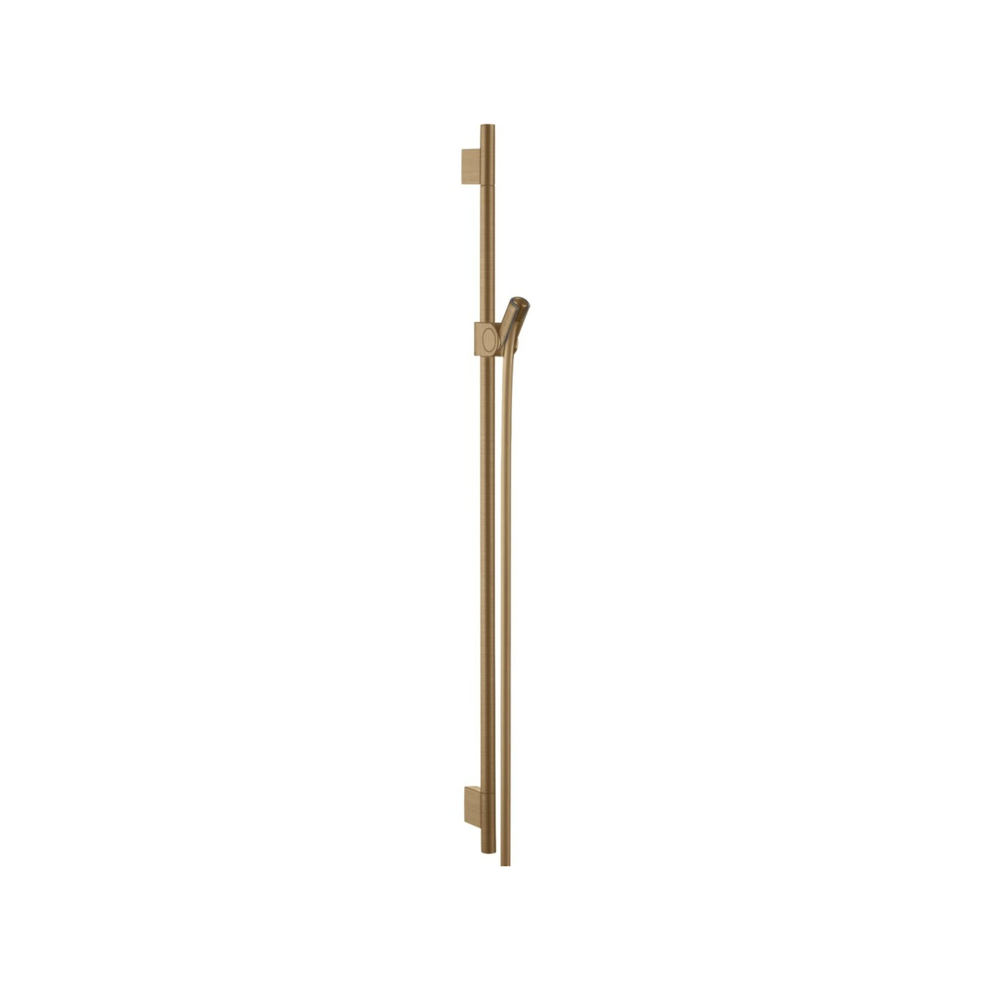 hansgrohe Brausestange Axor Uno 900mm, m Schlauch 1600mm, brushed bronze