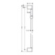 hansgrohe Brausestange UNICA'CROMETTA 900 mm, ohne Brauseschlauch chrom-5