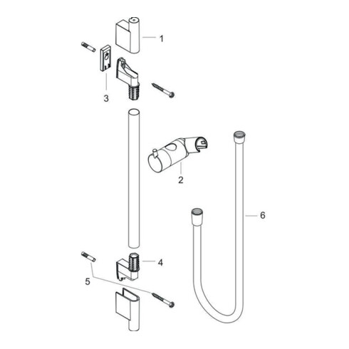 hansgrohe Brausestange Unica'S Puro 900 mm chrom