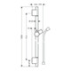 hansgrohe Brausestange Unica'S Puro 900 mm chrom-5