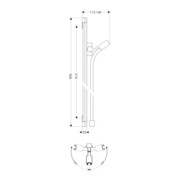 hansgrohe Brausestange UNICA PURA VIDA 900 mm chrom-3