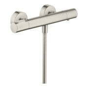 hansgrohe Brausethermostat Axor Citterio M AP, 1 Verbraucher, Edelstahl-Optik