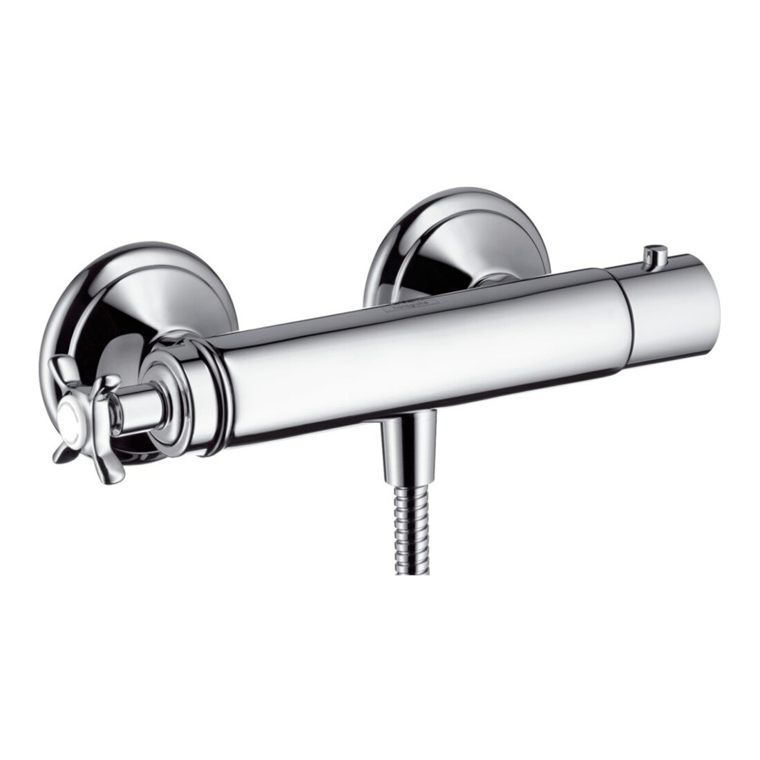 hansgrohe Brausethermostat Axor Montreux AP, 1 Verbraucher, mit Kreuzgriff, chrom