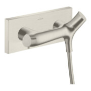 hansgrohe Brausethermostat Axor Starck Organic AP, 1 Verbraucher, Edelstahl-Optik