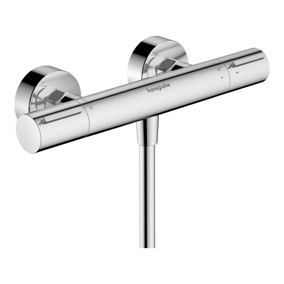 hansgrohe Brausethermostat Ecostat Element Aufputz, 1 Verbraucher, chrom