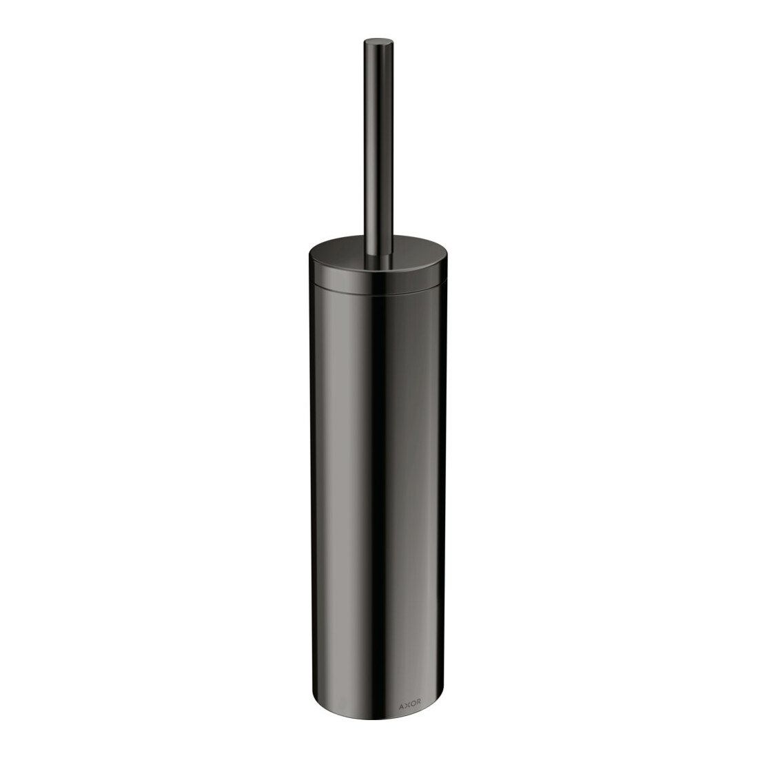 hansgrohe Brosse Axor Uni. Circulaire avec couvercle, montage mural, chrome noir poli