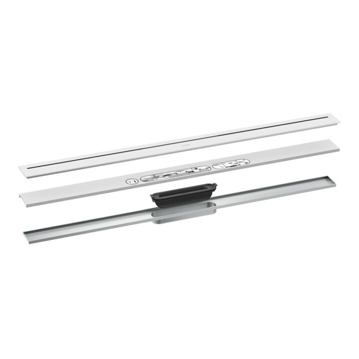 hansgrohe Caniveau de douche Drain 1000 mm, kit FM, libre, blanc mat