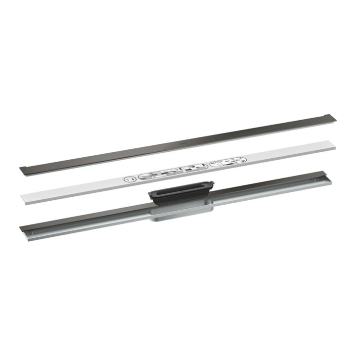 hansgrohe Caniveau de douche Drain 1000 mm, set FM, avec siphon, brossé bleu vc