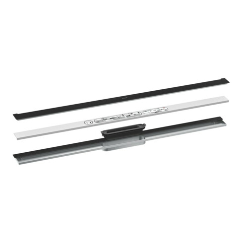 hansgrohe Caniveau de douche Drain 1000 mm, set FM, pour montage mural, noir mat