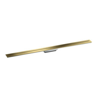 hansgrohe Caniveau de douche Drain 1200 mm, kit FM, avec siphon, finition or poli opt