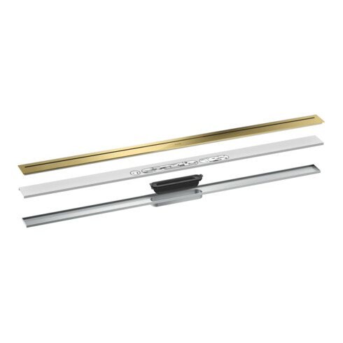 hansgrohe Caniveau de douche Drain 1200 mm, kit FM, pose libre, po gol opt