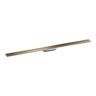 hansgrohe Caniveau de douche Drain 1200 mm, set FM, installation libre, b bronze