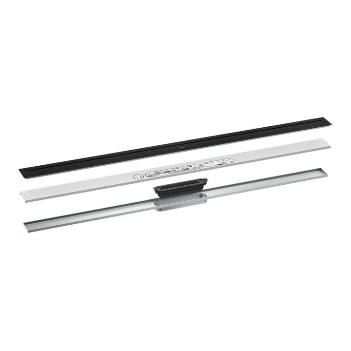 hansgrohe Caniveau de douche Drain 1200 mm, set FM, libre, mat noir