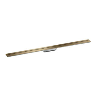 hansgrohe Caniveau de douche Drain 1200 mm, set FM, montage mural, bronze brossé
