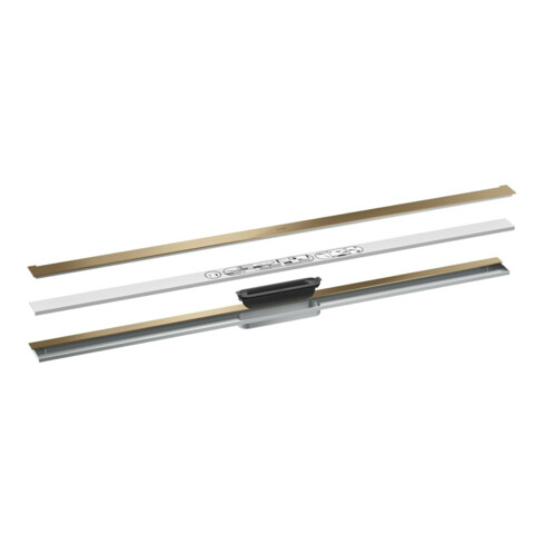 hansgrohe Caniveau de douche Drain 1200 mm, set FM, montage mural, bronze brossé