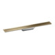 hansgrohe Caniveau de douche Drain 700 mm, kit FM, pour montage mural, bronze brossé-1