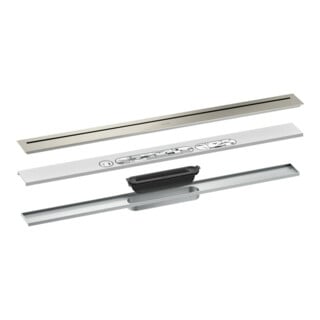 hansgrohe Caniveau de douche Drain 800 mm, kit FM, libre dans la pièce, ES optic