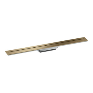 hansgrohe Caniveau de douche Drain 800 mm, kit FM, pour montage mural, bronze brossé