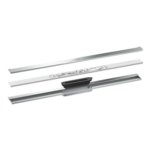 hansgrohe Caniveau de douche Drain 900 mm, kit complet, montage mural, chrome