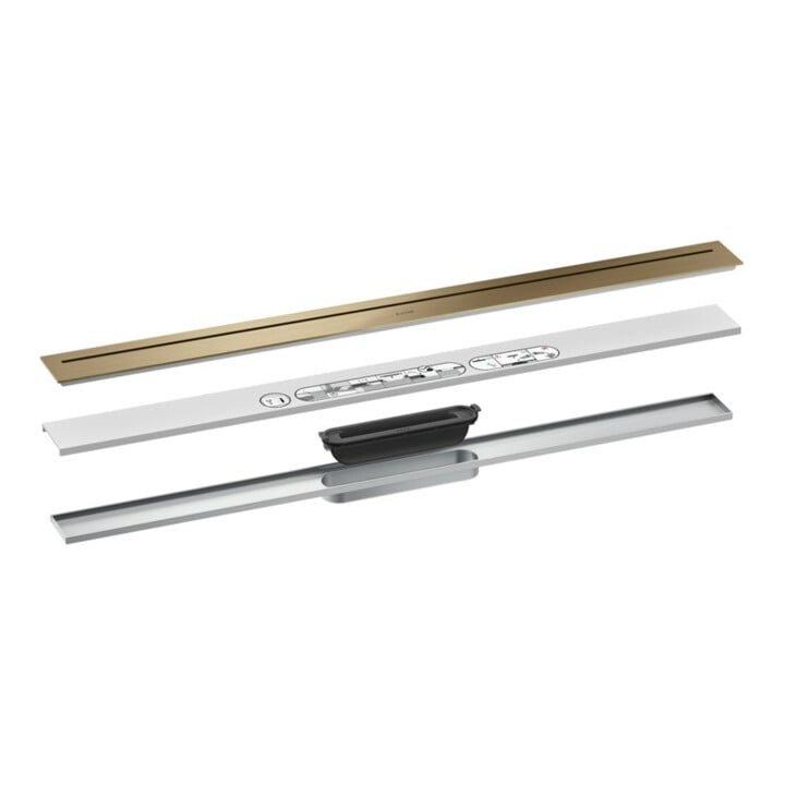 hansgrohe Caniveau de douche Drain 900 mm, kit FM, libre, brossé bronze